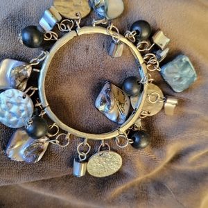 Bracelets!! Vintage bangles,  tennis bracelet, beaded,leather, gold,silver, pand